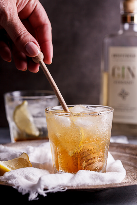 Honey Lemon Gin Cocktail - Bombay Rocks